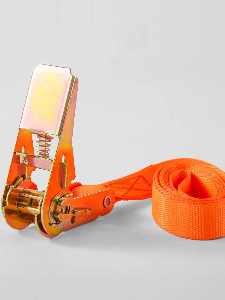 Cargo binding belt fixed rope tensioner Ratchet tensioner 1 inch wide polyester ribbon wear-resistant, non-extended and reliable