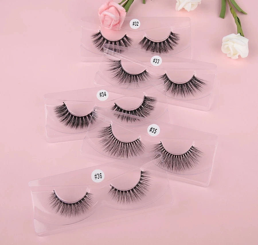 Mixed 10/20/30/50 pcs 3d Faux Eyelashes Mink Lashes Natural Eyelashes In Bulk Wholesale False Eyelashes Makeup Long faux cils