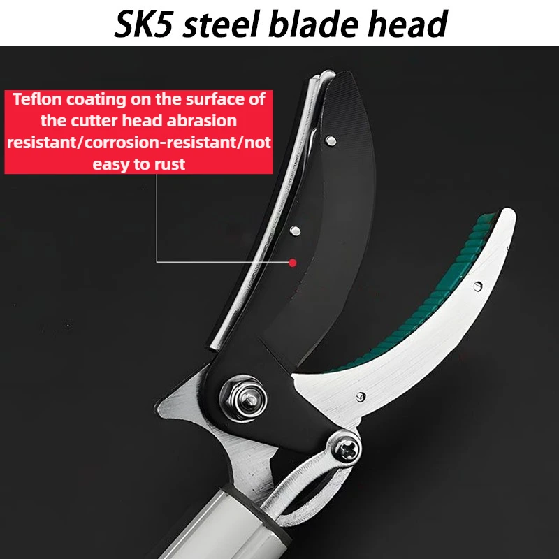 Telescopic Fruit Picking Shears High Altitude Lychee Fruit Piker Tool Adjustable Rod Extended High Branch Saws Garden Hand Tools