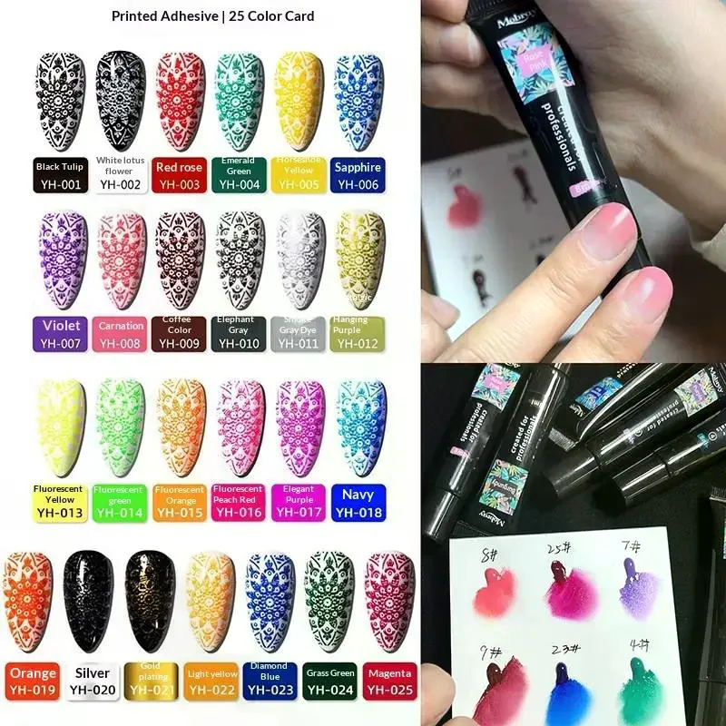 Colorful Nail Art Stamping Polish Wash Free Steel Plate Transfer Printing Special Gel High Saturation Nail Polish Gel Paints