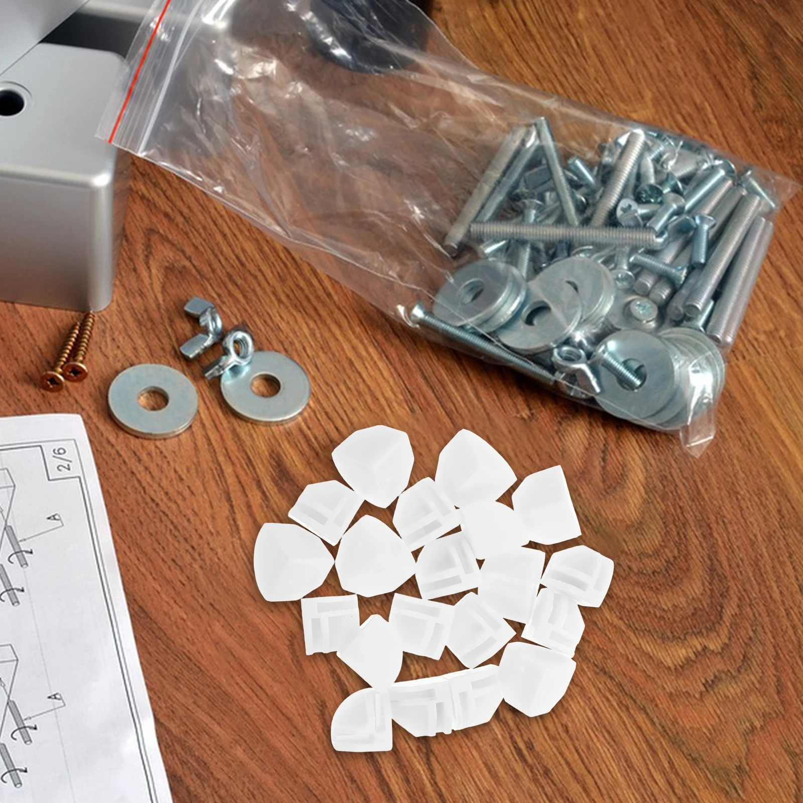 

20pcs Connection Buckle Cube Shelving Connectors Wire Cage Clips Pet Cage Latches Sturdy Material Versatile Design
