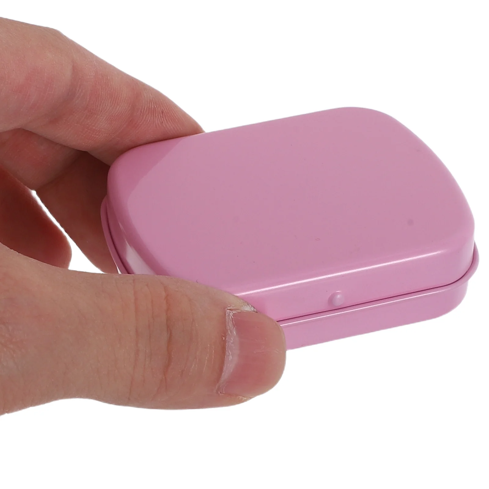 

12Pcs Mini Rectangular Tinplate Box Hinged Lid Portable Small Metal Storage Container for Jewelry Candy Pills Trinket Holder