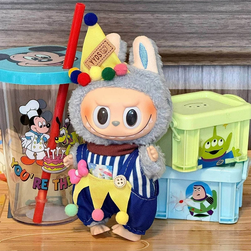 

Комбинезон с изображением дьявола для кукол Labubu, аксессуары, модная одежда, костюм для кукол Labubu V1V2 V3, одежда, аксессуары для одежды