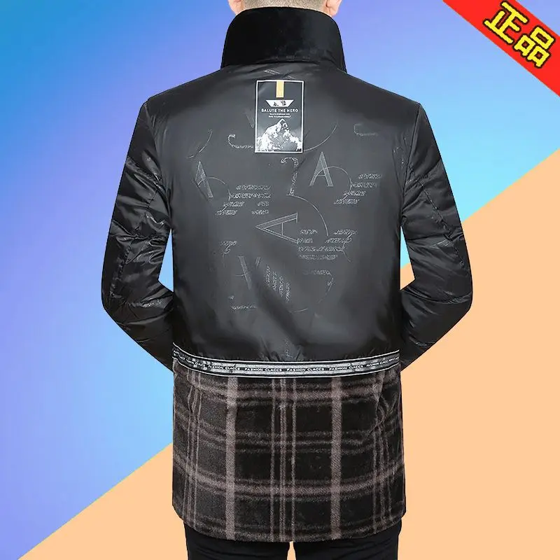 انفصال الداخلية بطانة معطف القطن شتاء جديد أسفل سترة قطن فضفاضة رجل الملابس سترات الرجال منتصف أنماط طويلة وسادة مبطنة جديد