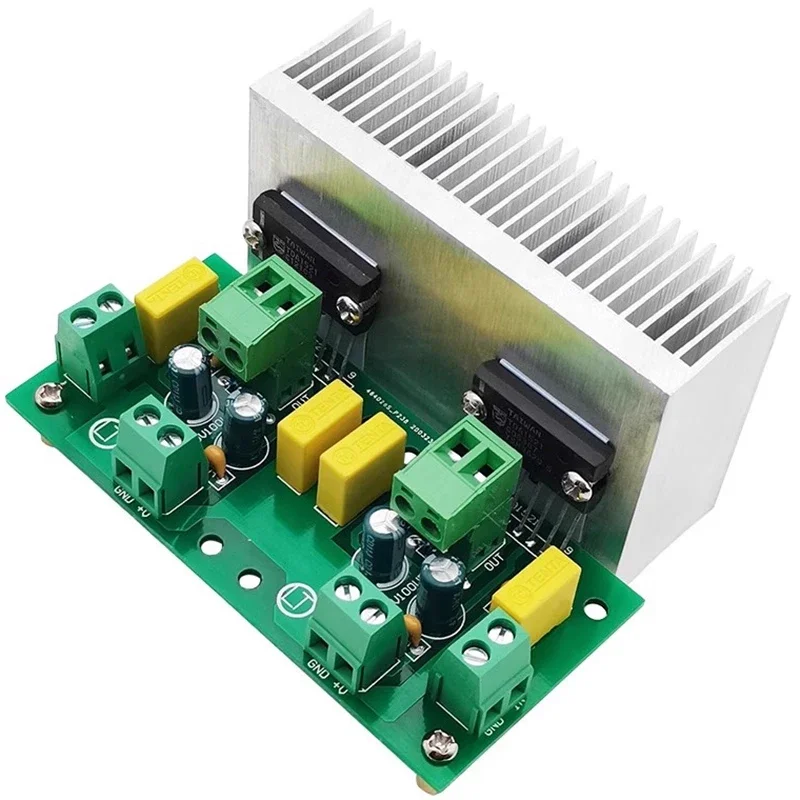 Dual Channel Single Power Separation Design 2 * 30W  Supports BTL Bridging DC24V Fever Grade TDA1521 Amplifier Board