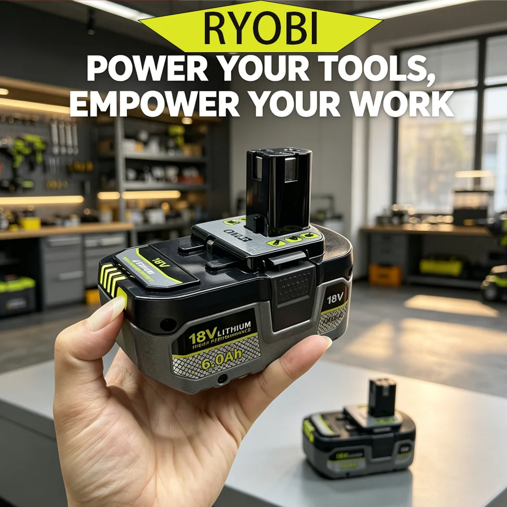 

8.0Ah 18V Li-ion Rechargeable Battery RYOBI ONE+ Cordless Saw Drill Grass Trimmer With Overheat Overcharge Protection Circuit