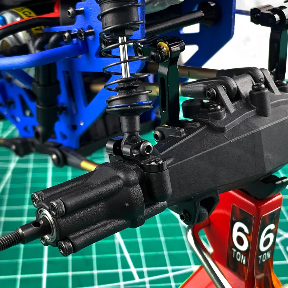 YEAHRUN Aluminiowe Regulowane Dolne Mocowanie Amortyzatora do Mini LMT 4X4 Brushed 1/18 Monster Truck RTR Części Tuningowe
