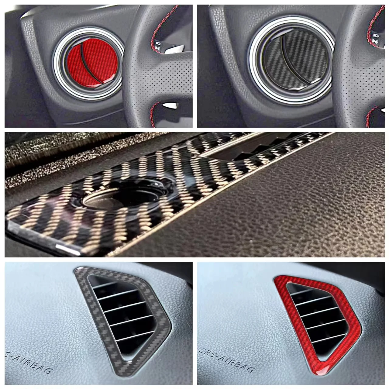 

Car Inner Center Console And Instrumendashboardt Air Outlet Decoration Cover Trim Decal Stickers For Subaru BRZ For Toyota 86