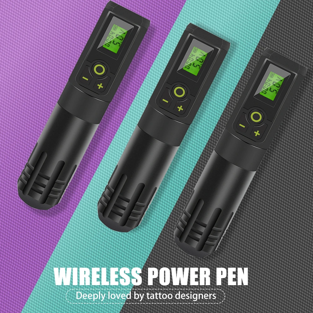 

Professional Wireless Tattoo Pen Machine LED Digital Tattoo Power Supply 2000mAh Large Capacity Makeup & Tattoo Accessories