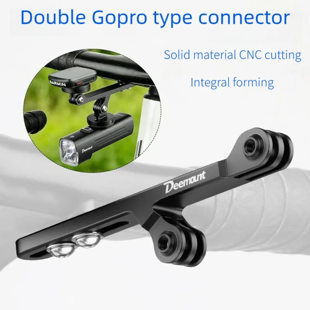 

Bicycle stem extension bracket compatible with GOPRO dual-head lifting bracket,suitable for Garmin,Bryton,and Wahoo code tables