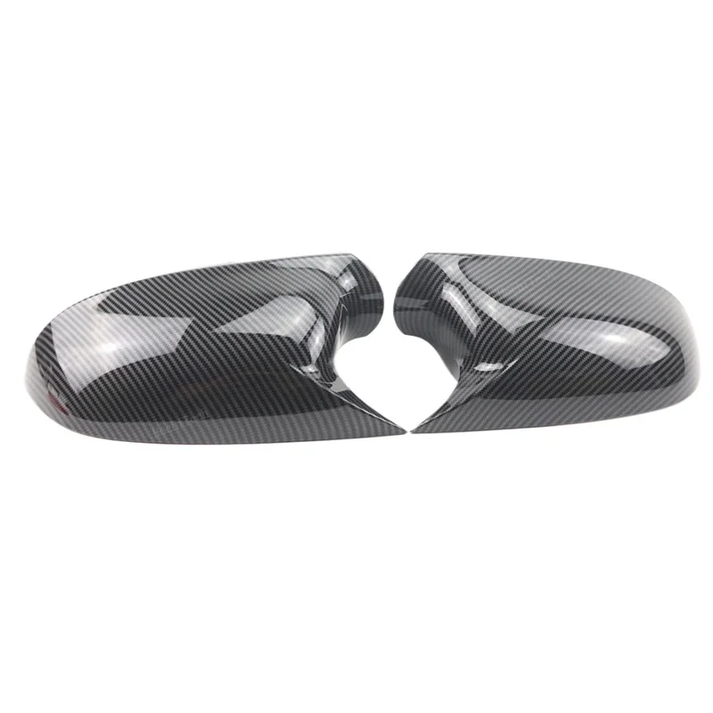 Side Trim Horn Style Carbon Pattern Mirror Caps add-on for Audi A4 S4 A5 S5 B8 8K A6 S6 4F C6, A8 S8 D3, Q3 SQ3 2012-2015 A3 8P