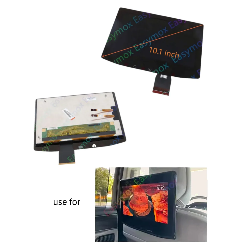 10.1 Inch LCD Full Display Replacement For Jeep Grand Cherokee Rear Seat Entertainment System 2022-2024