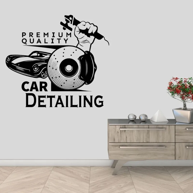 Car Repair Vinyl Wall Stickers Car Repair Tools Garage Auto Repair Shop Auto Sales Shop Rent Car Shop Art Deco Decals Wallpaper6