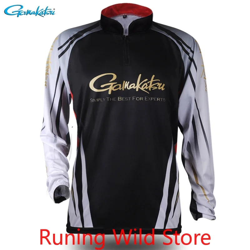 Gamakatsu Clothing 2022 Long Sleeve Fishing Clothes Outdoor Sprots Sunscreen Breathable Ultrathin Summer Anti-UV Fishing Shirt