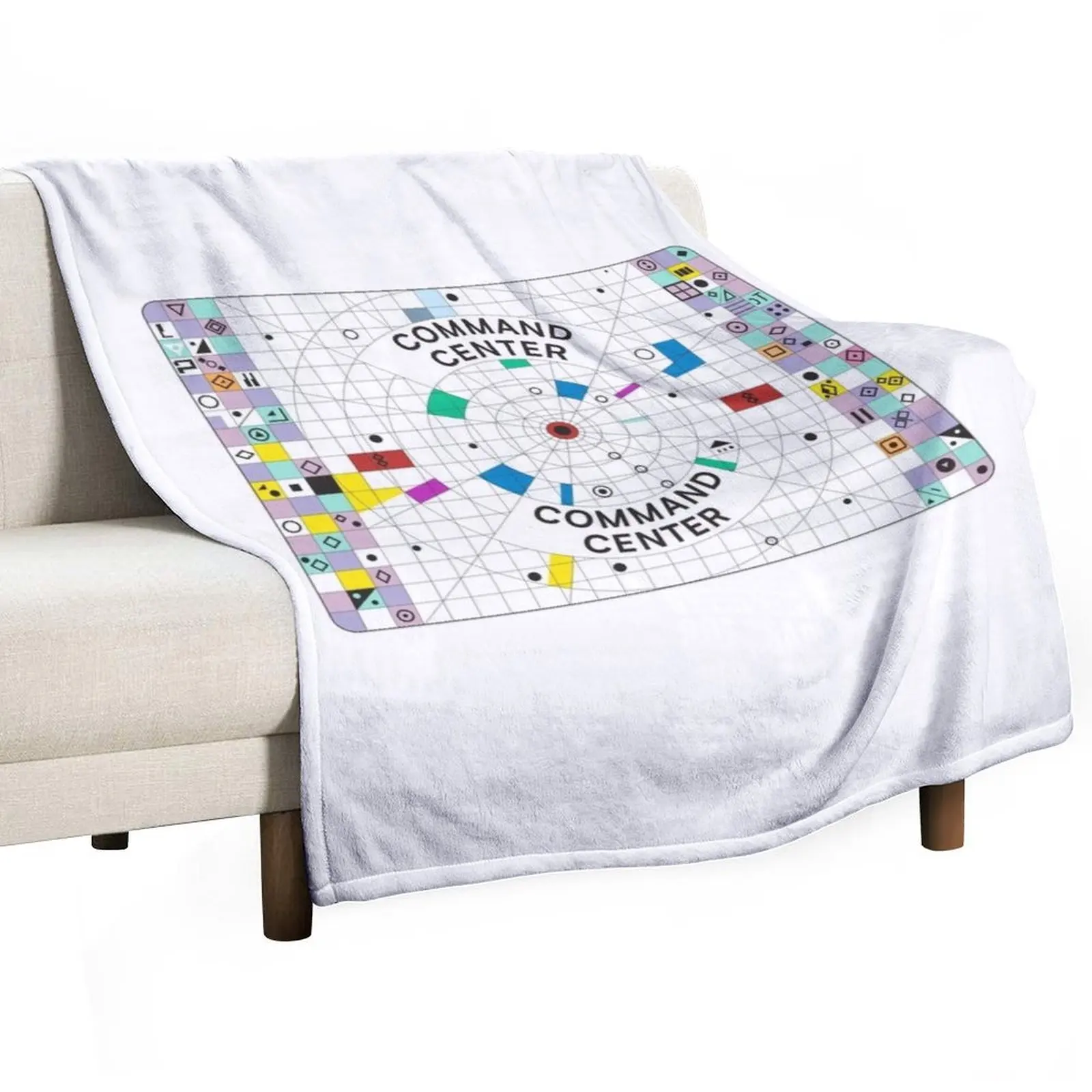 Space 1999: Command Center Throw Blanket Camping Hairy Blankets