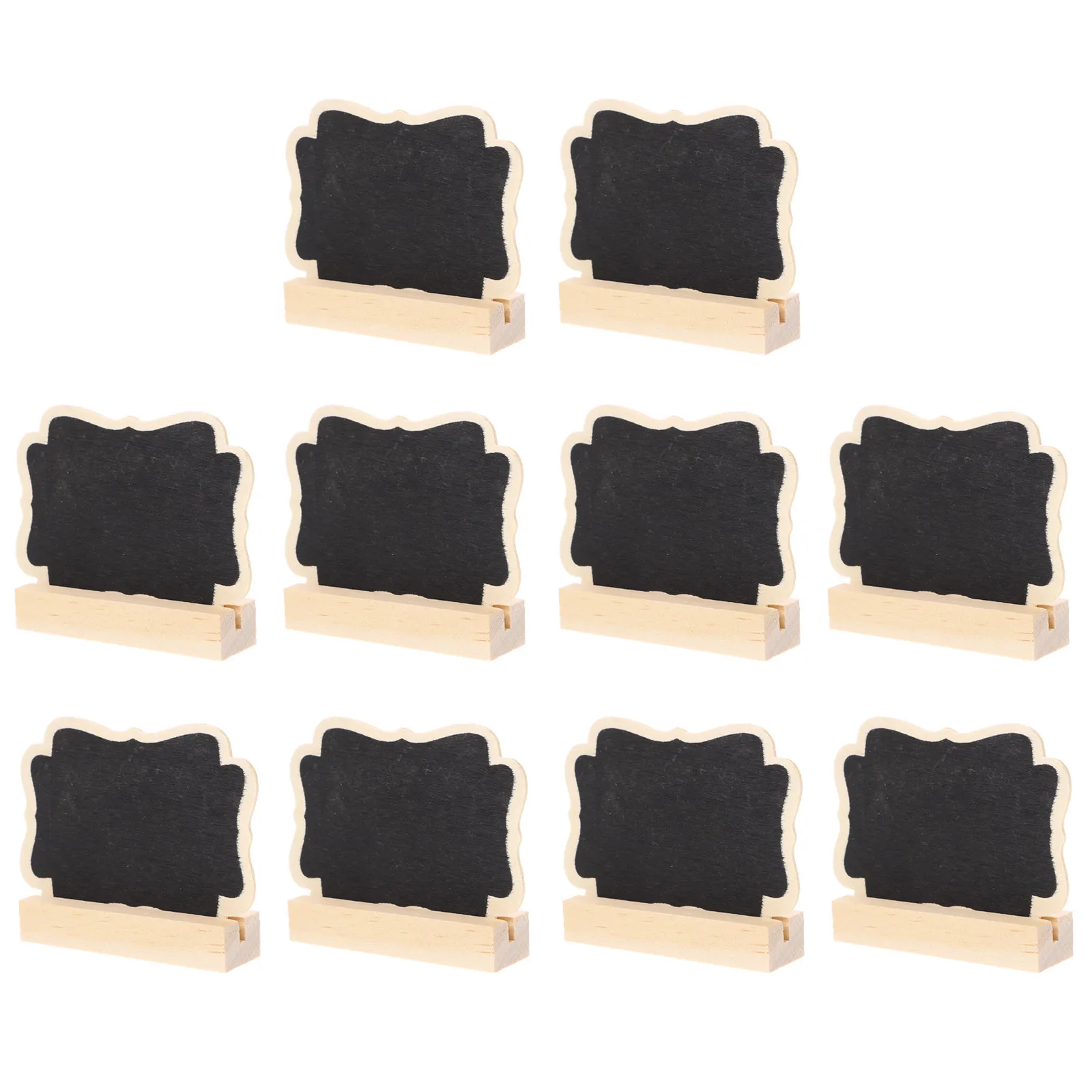 10Pcs Mini Reusable For Wedding Table Numbers Teacher Set Made Wood Foldable Stand Included Easy