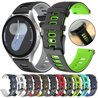 20mm/22mm Silicone Strap For Samsung Galaxy Watch 4 5 6 7 40mm 44mm Watch 5 Pro/Gear S3 Classic Band For AMAZFIT Bip6 5 Bracelet