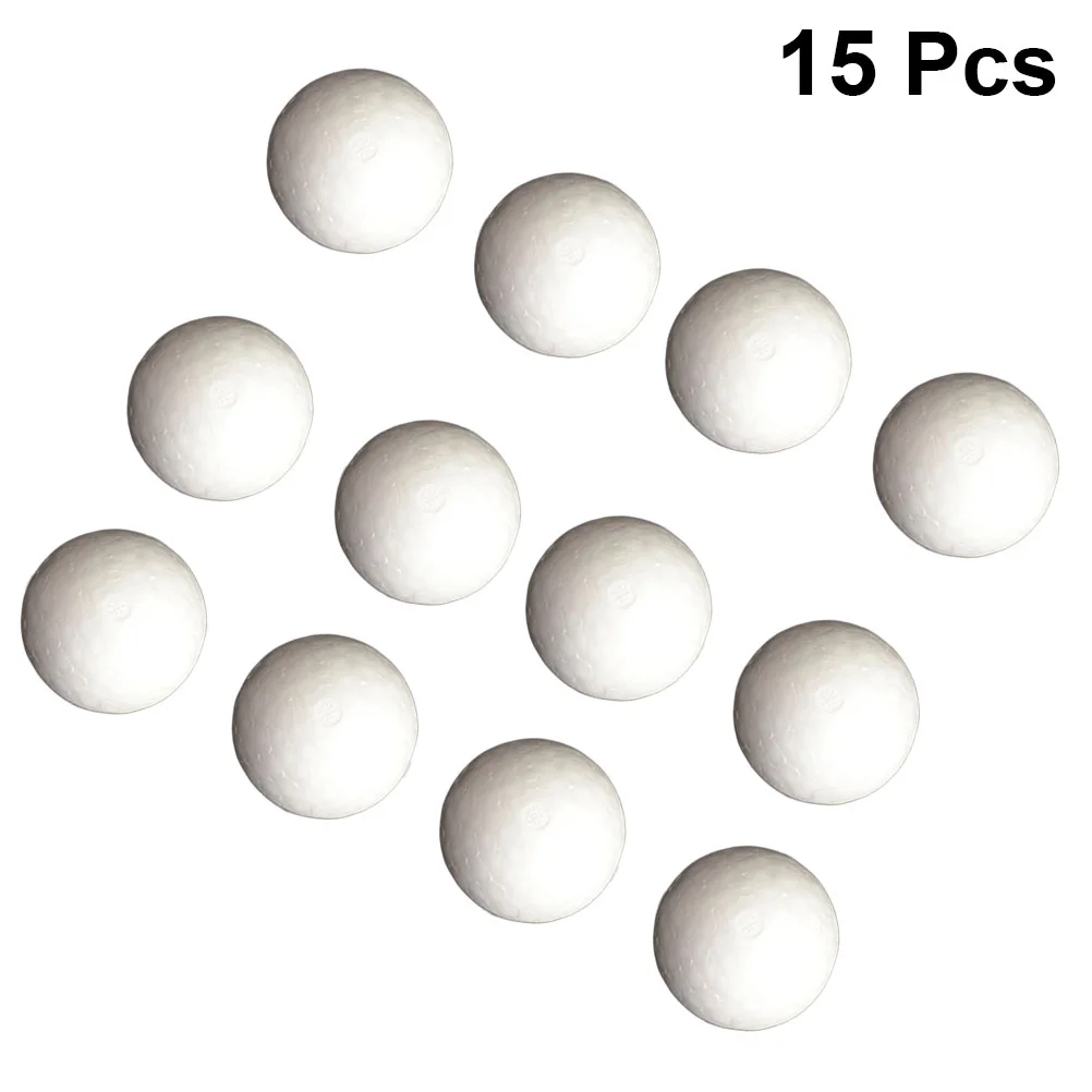 15 Pcs Floral Foam Round Decorative Balls White Wreath Craft Child Christmas Spheres