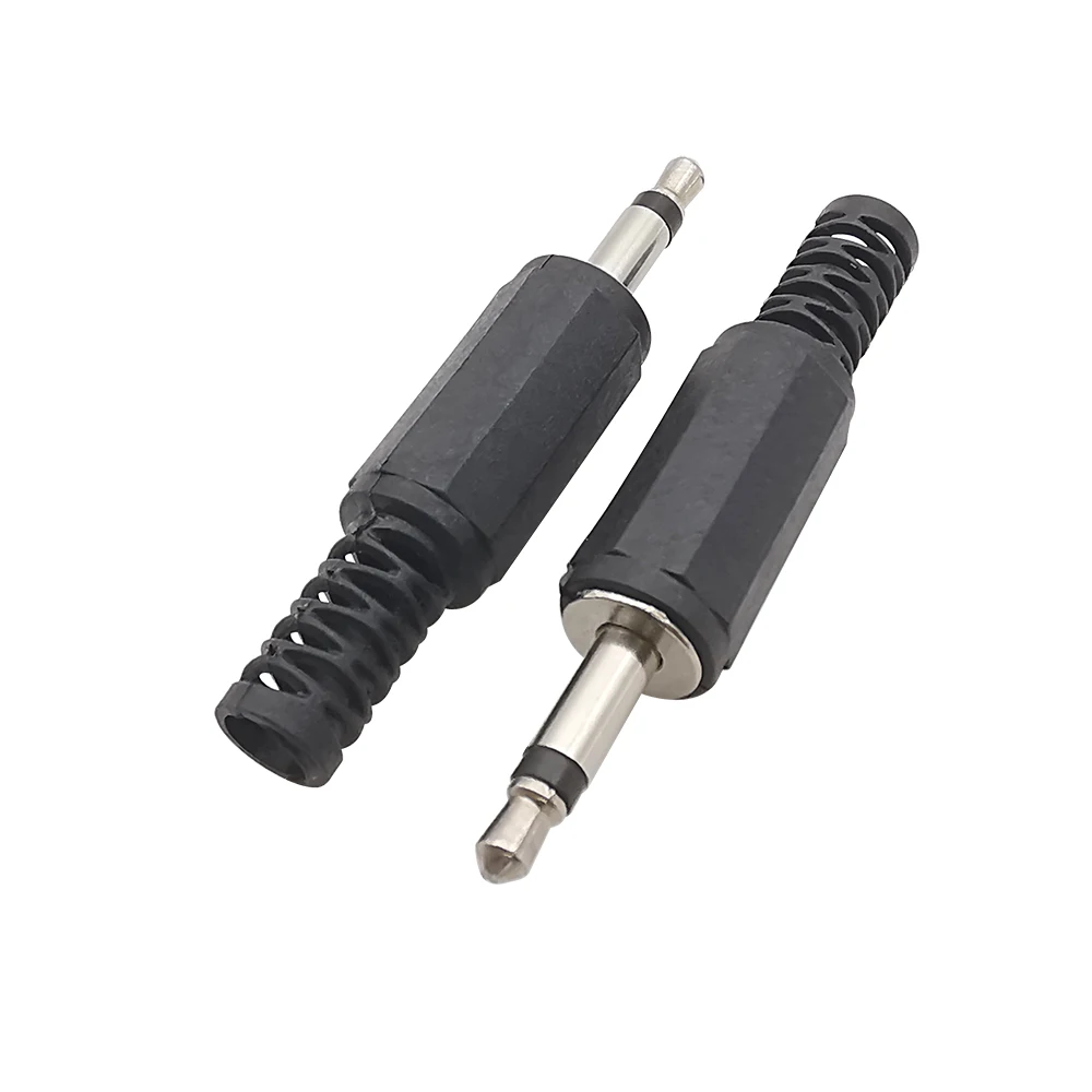 Solder Type 3.5mm Male Plug Mono Headphone Cable Extension Connector 3.5 Plug Single Channel Jack DIY Audio Adapter 20/10/5/2Pcs