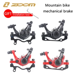 ZOOM DB680 bisiklet fren kaliper Mtb mekanik disk fren Set dağ bisikleti iter kumpas Piston için Rotor ile 160mm