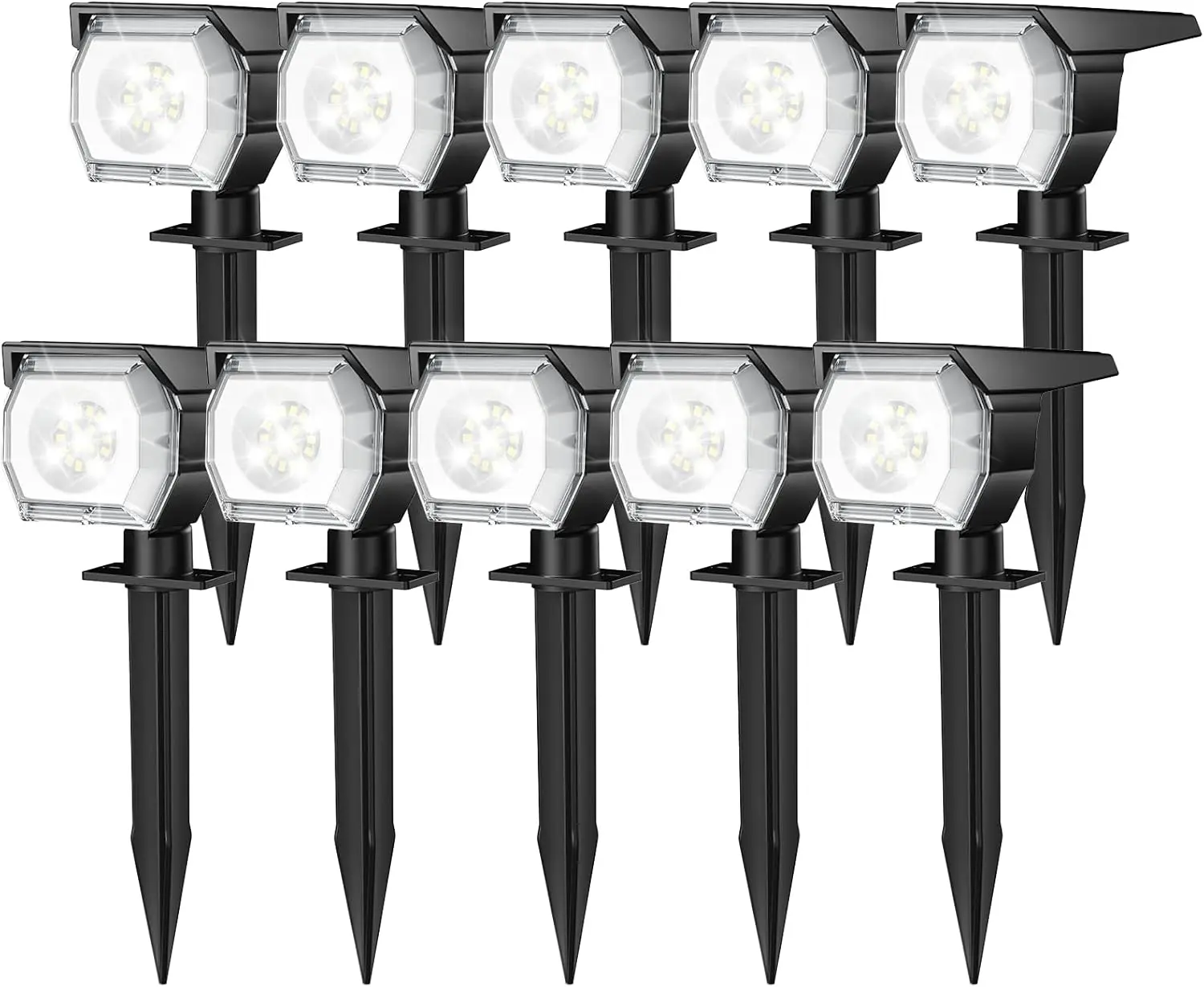 

Солнечные уличные прожекторы с 3 режимами, автоматическим включением/выключением, водонепроницаемость IP68 для сада, двора, дорожек