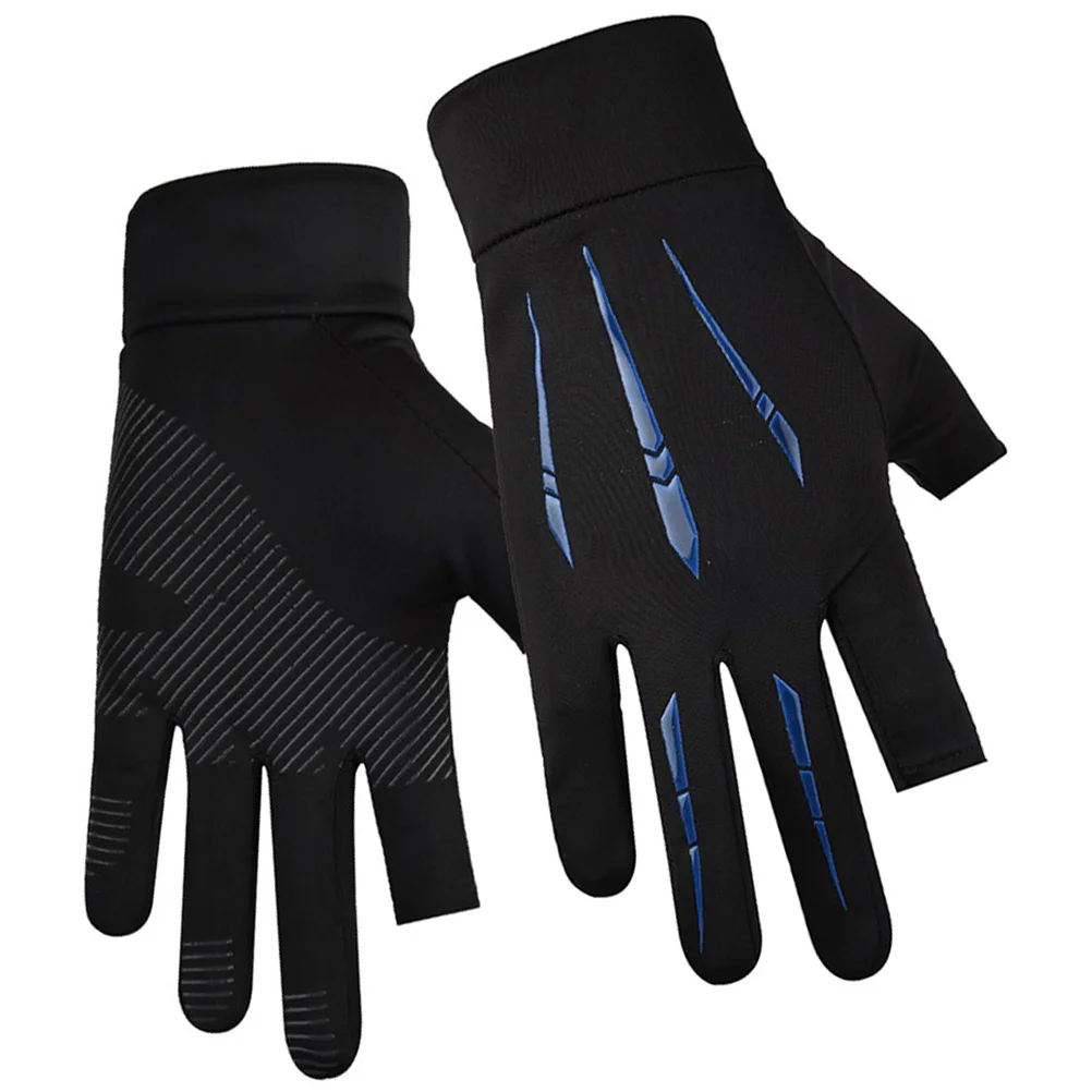 زوج واحد من قفازات اللياقة البدنية للبالغين غير قابلة للانزلاق ومتينة ومريحة لركوب الدراجات وصيد الأسماك وإكسسوارات رياضية قفاز حمام السباحة الواقي