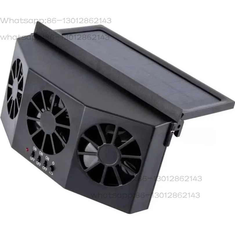 Solar powered car cooler, window radiator, exhaust fan, car cooling system
