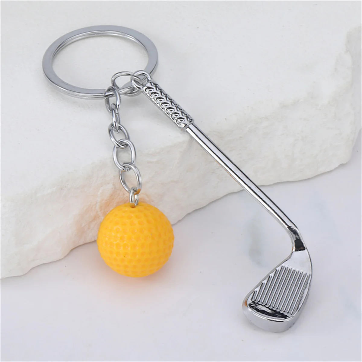 Simulations-Golf-Schlüsselanhänger-Tasche, personalisierter Anhänger, Mini-Sportausrüstung, Ballzubehör, Freundschafts-, Paar-, Party- und Urlaubsgeschenk – Detail 5