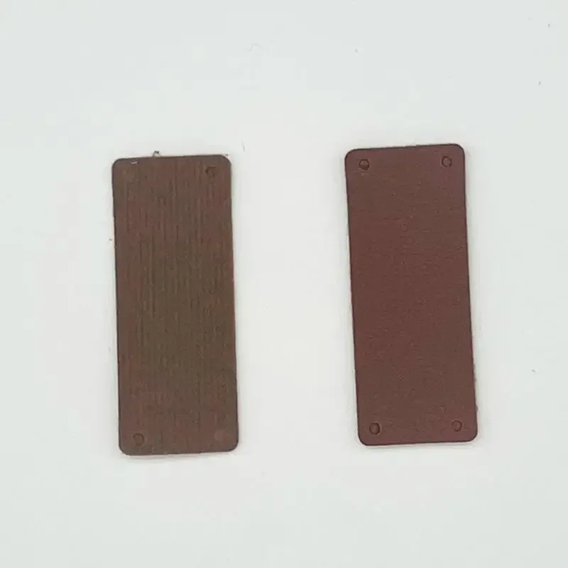 40pcs/lot 2*5cm Handmade PU Blank Leather Tags Color Sewing Labels For Bag Needlework Decoration DIY Hats Bags Garment Tool