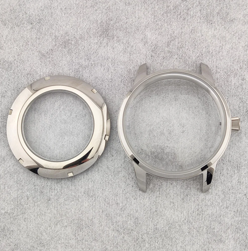 40.5mm Case NH Case35 NH Case 38 Watch Case Stainless Steel ​Arch Glass Tra Waterproof Case Suitable For 35/36/38 Movement