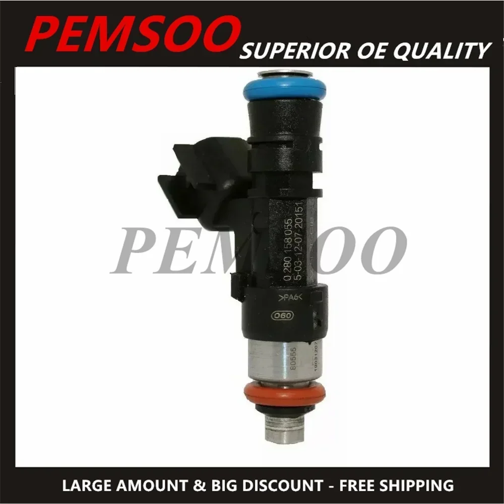 1pcs High Quality New LR004860 Fuel Injector Nozzle 5L2Z-9F593-CB 5L2Z9F593CB 0280158055 for Land Rover LR3 4.0L V6 2006~2009