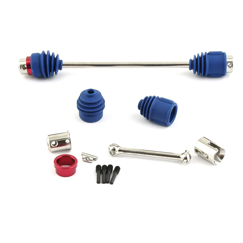 Metal Steel Center Driveshafts CVD 5650R With Dust Boots for 1/10 Traxxas Summit Old E-Revo Upgrades Parts Accessories