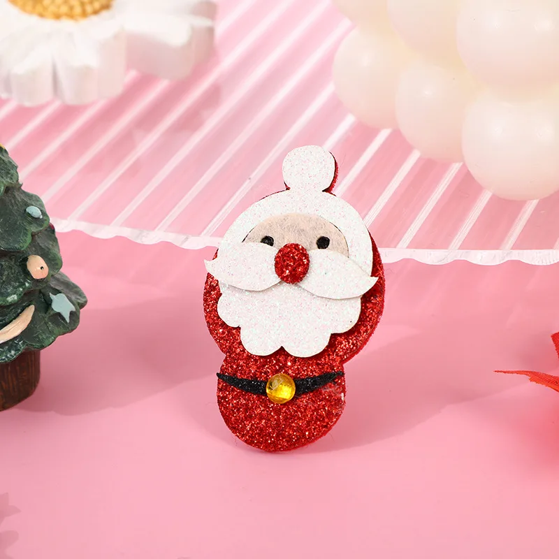30 Stück Weihnachts-Santa-Weihnachtsmann-Rentierkopf-Hut, gepolsterte Applikationen für Haarspangen, Accessoires, Hüte, Taschen, Dekorationsaufnäher – Detail 9