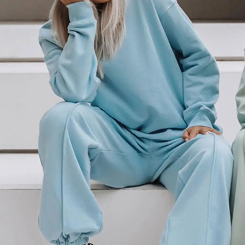 Women's 2 Piece Outfits Pants Sets Sweatsuits Tracksuit Oversized Hoodie Sweatshirt Matching Sweatpants Lounge Set