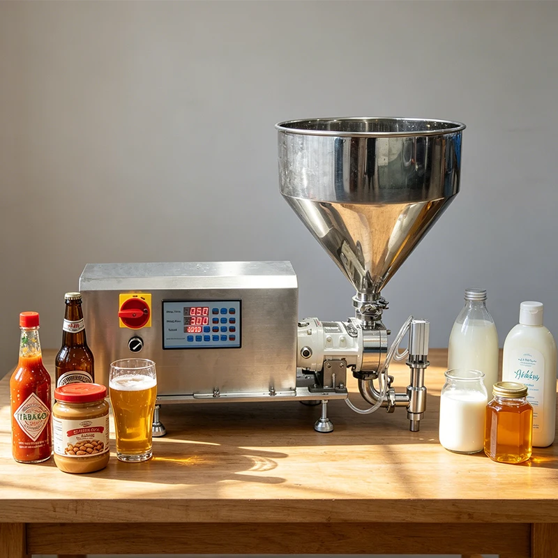 

Rotary Lobe Pump Filling Machine for Water Juice Peanut Butte Body Wash Honey Hot Pot Sauce Filling Machine