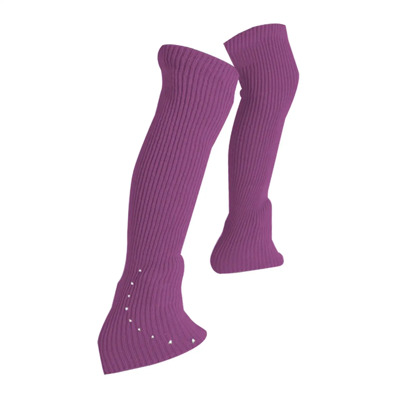 Comfortable Skating Socks Portable Knitted Long Leg Warmers Ice Sports Training Sessions Skating Leg Warmers Etc Skirts