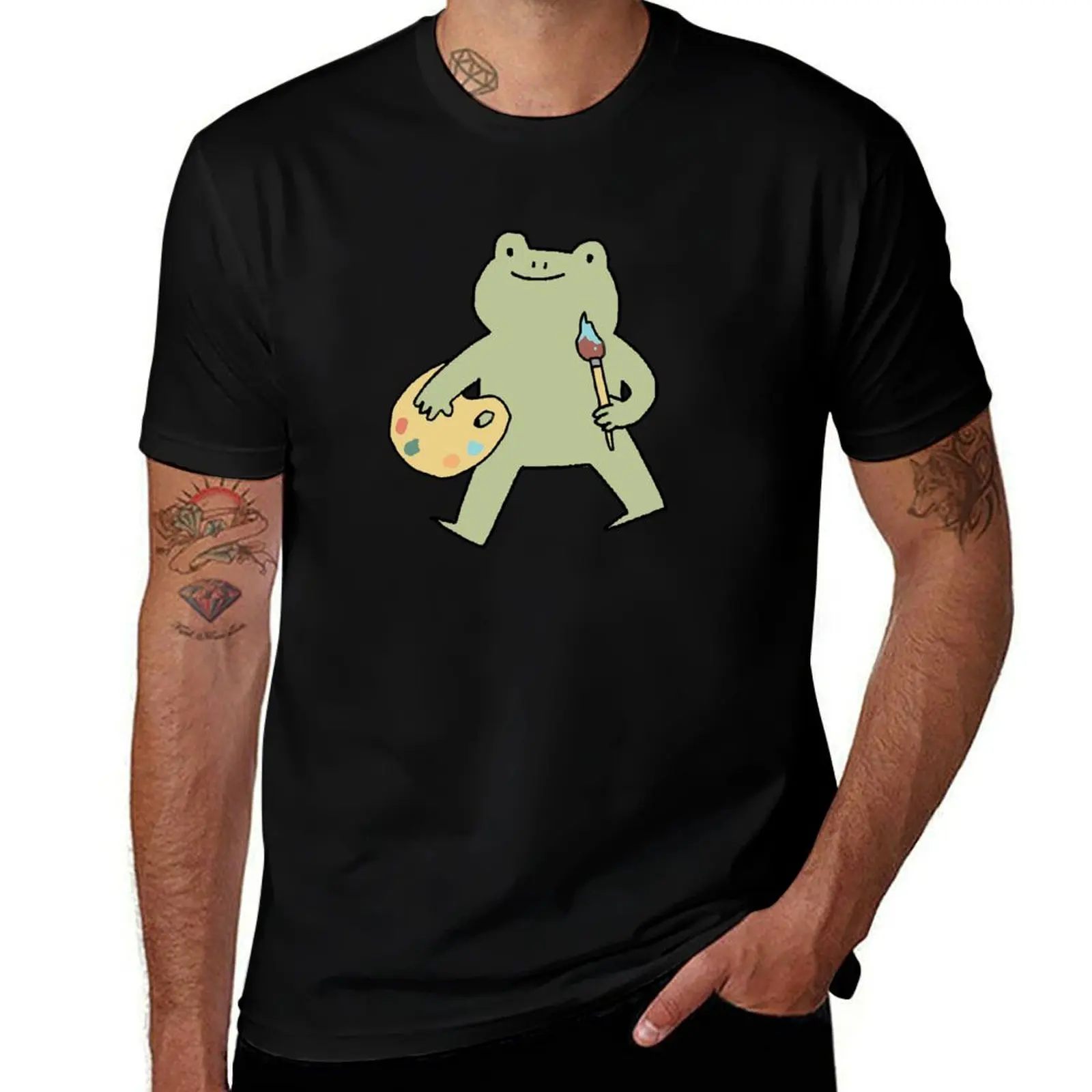 Frog artist T-Shirt High Elasticity Sports T-Shirt