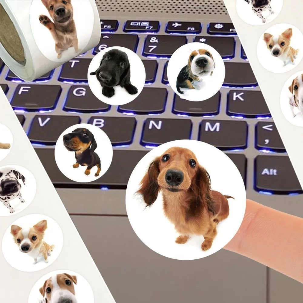 100-500pcs Super Cute Ins Silly Dog Meme Sticker for Phone Laptop Notebook DIY Decorative Decals Kids Toy Decor Waterproof