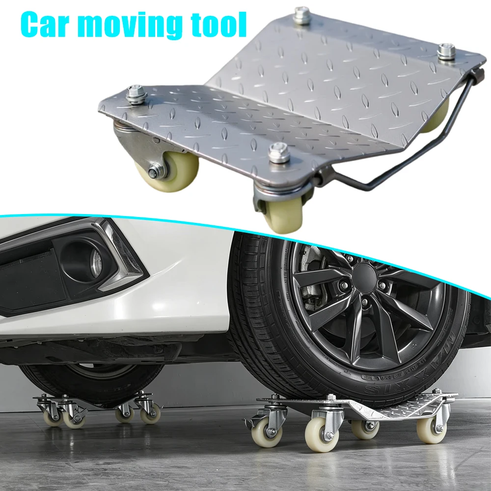 Car Mover Dolly Vehicle Moving Wheel Tool Property Tow Mover Motorcycle Simple Mover Universal Wheel Dolly