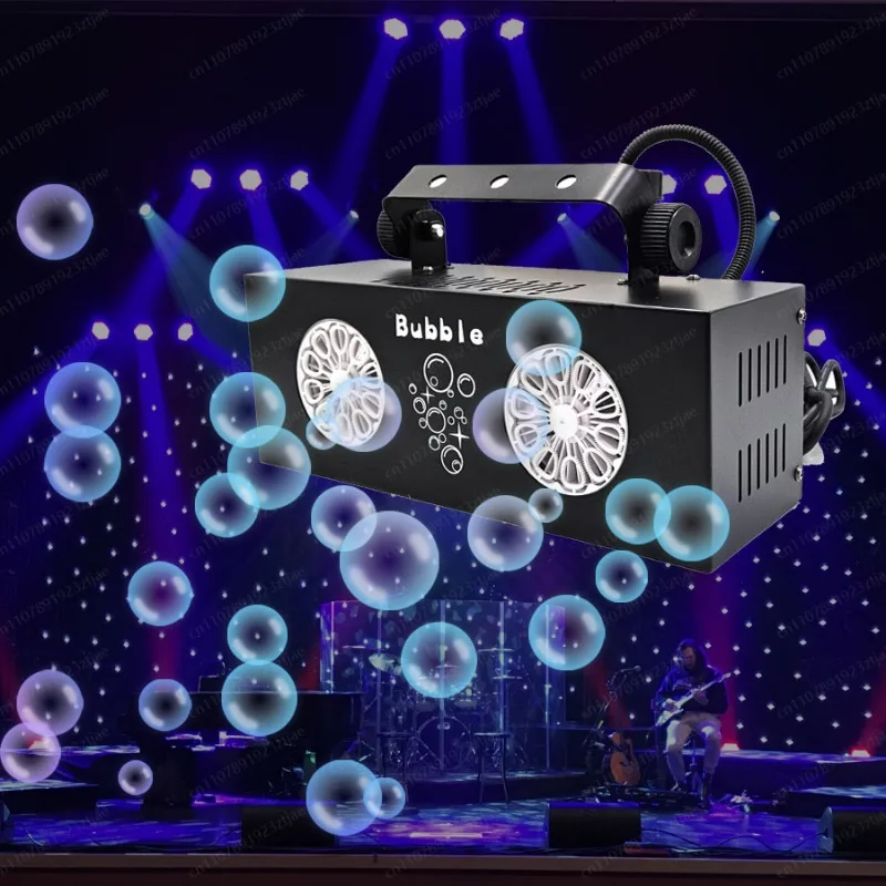 New Design DMX512 Wireless Remote Control Small Bubble Making Machine Truss Bubble Machine with 2 Rollers for Stage Effect