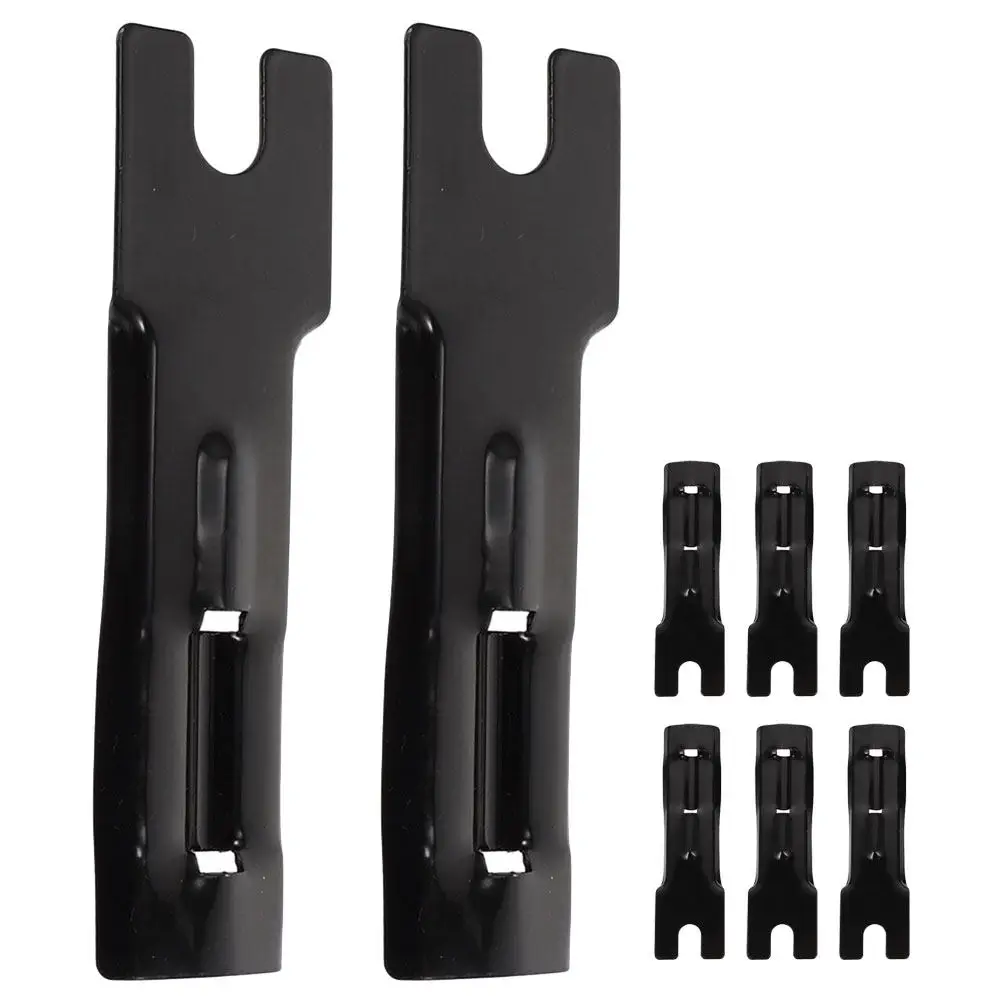 8Pcs Safety Flag Pole Brackets Heavy Duty Iron L-Shaped Bike Flag Mounting Brackets for Bicycle Motorcycle Tricycle Cycling