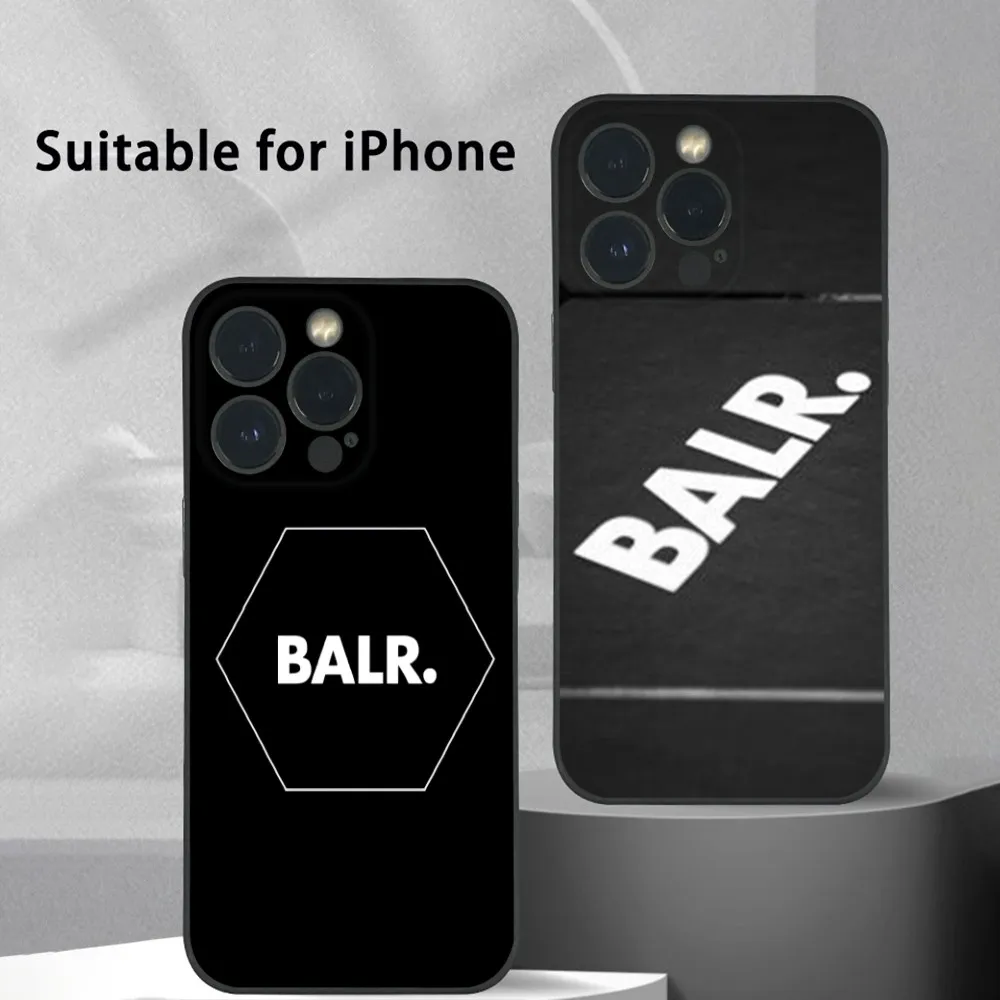 Luxury Brand B-BALRs Phone Case For iPhone 16 15 14 13 12 11 Pro Max Plus Mini Frosted Soft Shell Funda