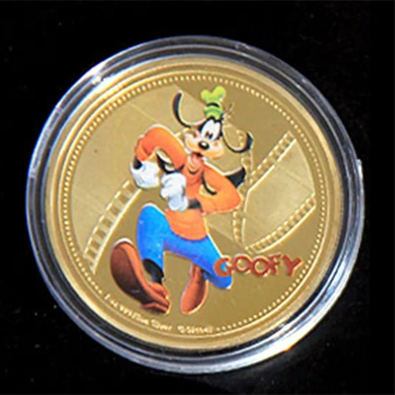 New cartoon character Mickey commemorative medal Donald duck Gao Fei Daisy Minnie Wishing reward collection craft gift wholesale