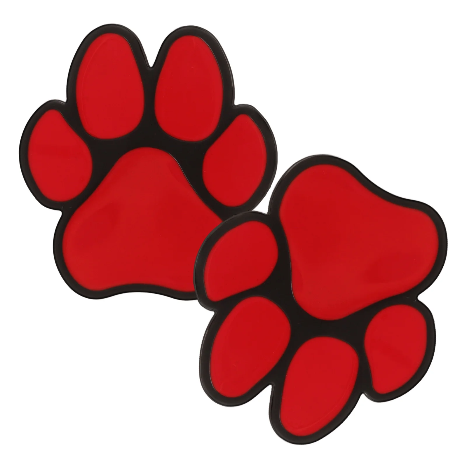

2pcs Metal Paw Car Stickers 3D Diy Design Scratch-Resistant Auto Body Decals For Trunk Door Mirror Vehicle Exterior Decorations