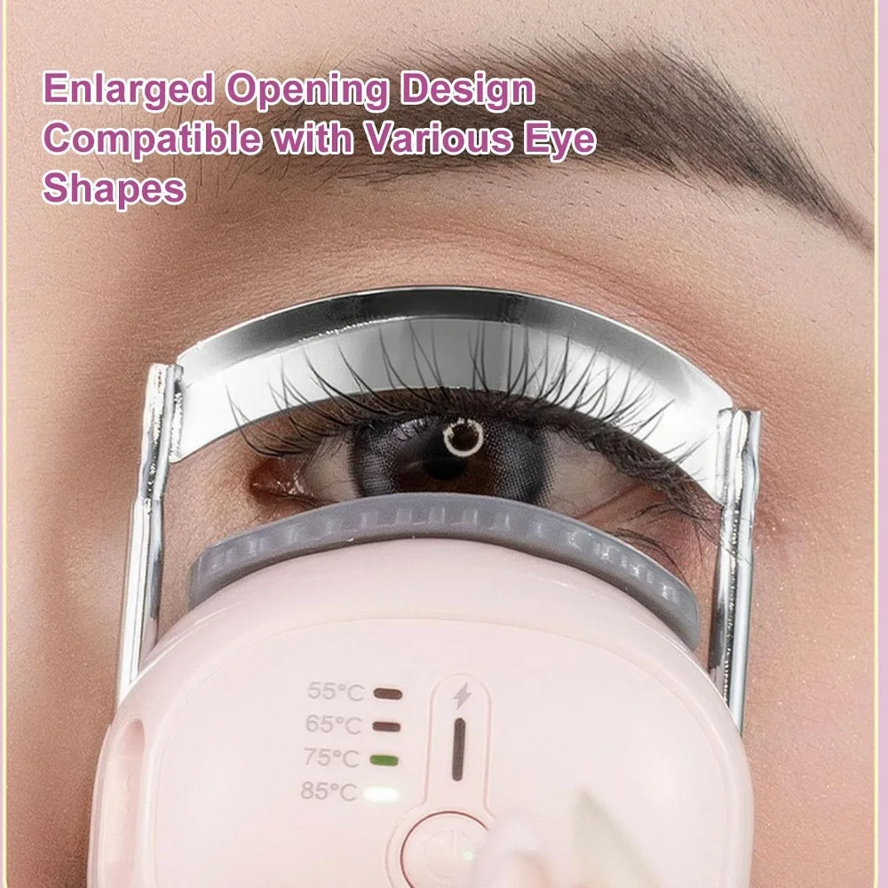 High Quality Rechargeable Electric Eyelash Curler Long Lasting Portable Heated Eyelash Curler Four-level Lash Curler Makeup Tool