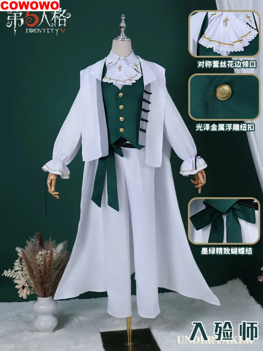 

COWOWO Identity V Aesop Carl Undertaker Cosplay Costume Cos Game Anime Party Uniform Hallowen Play Role Clothes Clothing