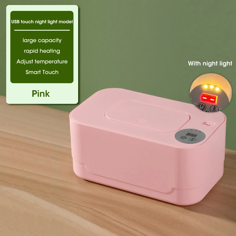 Led-anzeige Baby Wischen Wärmer Heizung Nass Handtuch Spender Tragbare USB Ladung Baby Wischen Wärmer Serviette Heizung Box Hause/auto Verwenden