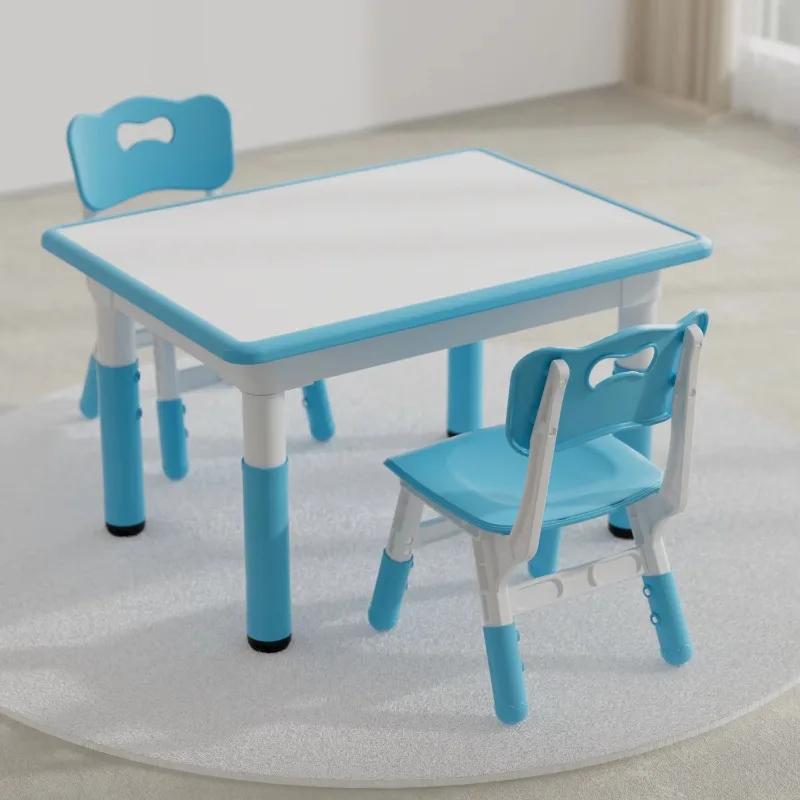 

Plastic set Study table and chair Activity table School kindergarten furniture