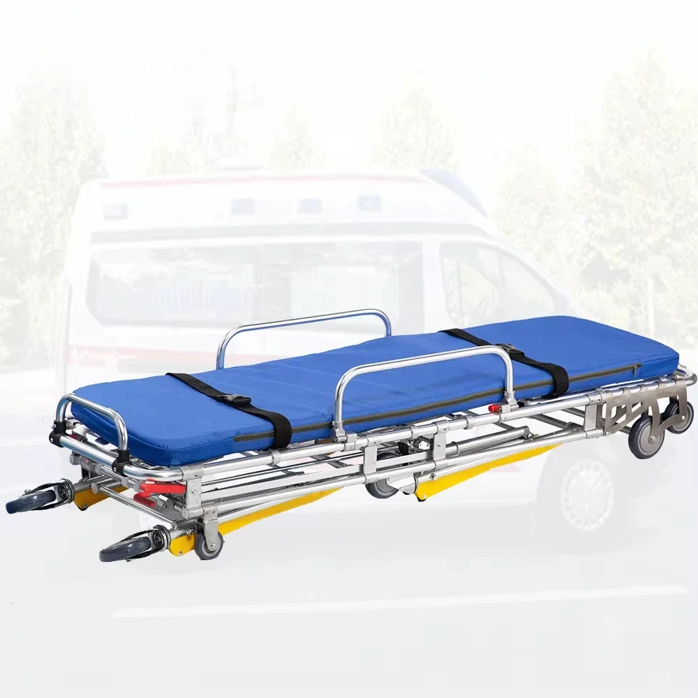 Letto per clinica di distribuzione di attrezzature mediche Barella di emergenza medica Uso ospedaliero Carrello per letto per barella per pazienti ambulanza