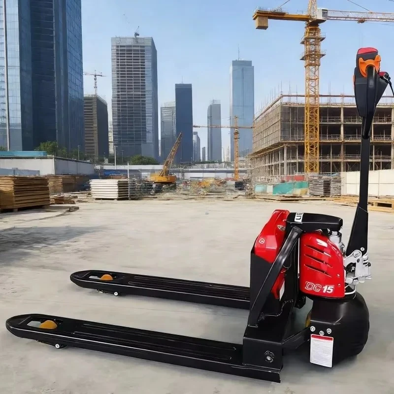1.5T Full Electric Pallet Truck Big Motor Actuated Drive Lithium Battery CE Warehouse Use Portable  High Stability ISO Certified